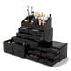 thumbnail image 1 of Organizador de maquillaje y cosméticos con cajones, lector, negro, 1 of 9