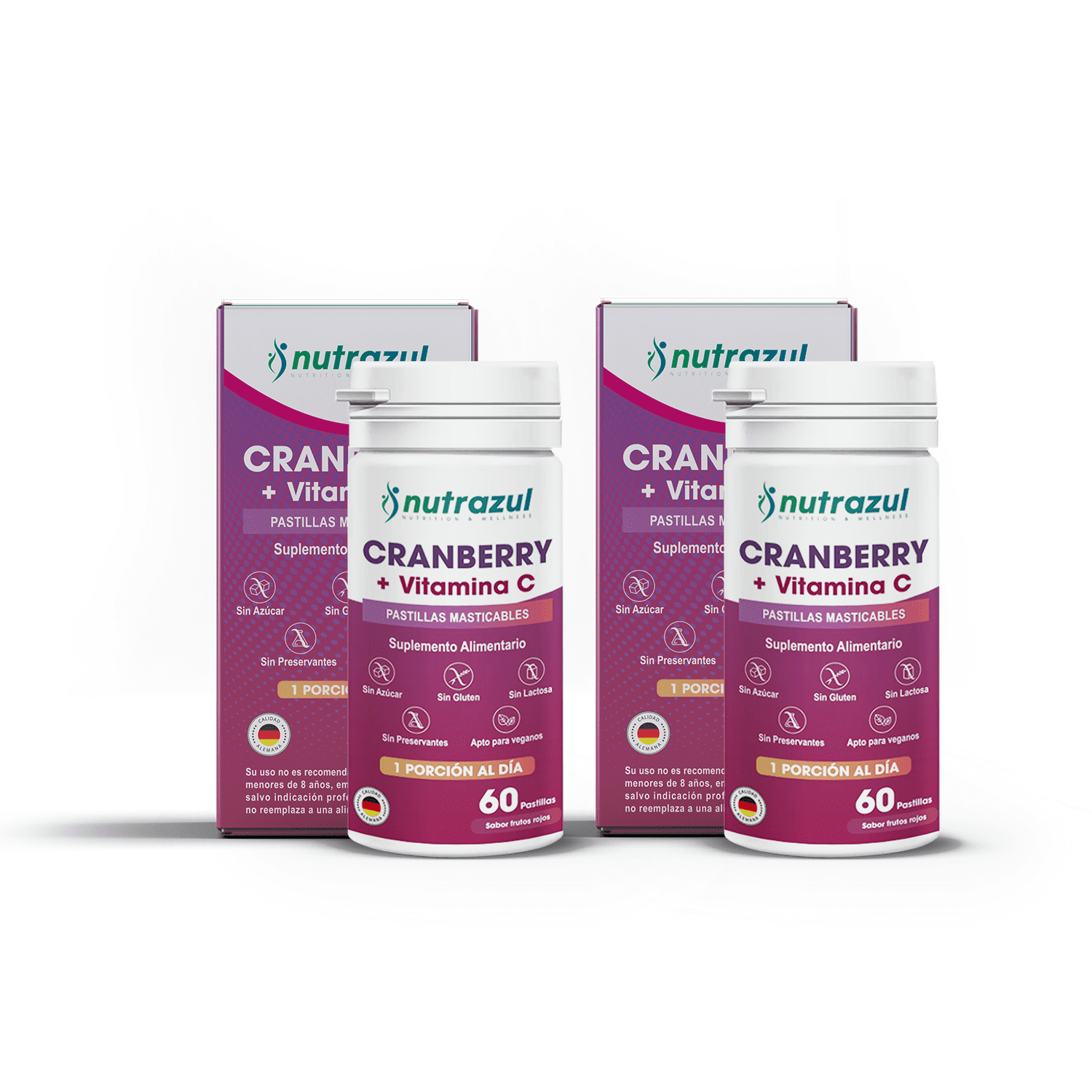 Nutrazul - Cranberry + Vitamina C Pack 2 Unidades