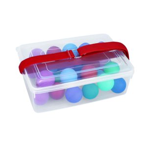 Magideal - Día De Las Bolas De Sacudida Del Swing, Juego De La Au Con 30 Bolas Afuera Con Un Divertido Cinturón De Tamaño De Juego Familiar Para El Patio Del Car Cinturón Elástico Rojo