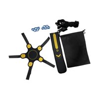 Magideal - Entrenador De Fútbol, Cinturón De Entrenamiento De Fútbol Para Práctica En Solitario, Universal, Se Adapta Al Tamaño 3, 4, 5, Balones De Fútbol, Entre Conjunto Amarillo