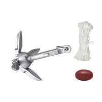 Magideal - Ancla De Rezón Plegable, Garra Plegable Resistente Al Agua Con Cuerda De 20M, Boya De Bola, Ancla De Kayak Para Embarcaciones Pequeñas, , Pesca 07 Kg