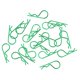 thumbnail image 2 of Clip De Carcasa De Cuerpo Tipo R De 20 Piezas Para 1/10 1/12 1/16 RC Camión Sobre Orugas Verde, 2 of 5