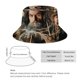 thumbnail image 2 of Sombrero Bucket Desmarcar El Señor De Los Anillos Negro/Blanco, 2 of 6