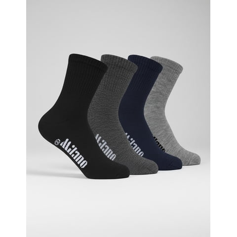 Milano - Calcetín Media Caña Hombre 12 Pares Multicolor 35-39