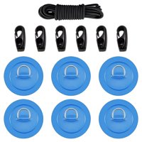 Ioensy - Bungee Deck Kit D Rings Pad Patch Para Kayak Canoa Bote Inflable Pesca Azul