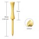 thumbnail image 2 of Tees de Golf Zivisk 70 mm Natural - 100 unidades, 2 of 7