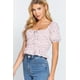 thumbnail image 4 of Top Corto Tejido con Estampado Fruncido, 4 of 5