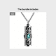 thumbnail image 1 of Memorial Pendant Necklace for Ashes with Flower - Stainless Steel Jewelry for Remembrance and Healing, 1 of 5