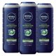 thumbnail image 1 of Gel de Baño Nivea Men Maximum Hydration 500 ml Hombre Paquete de 3, 1 of 3