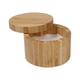 thumbnail image 2 of Salero Totally Bamboo, caja de almacenamiento de bambú con tapa giratoria magnética, capacidad de 6 onzas, 2 of 8