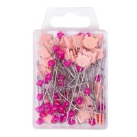 Bothyi - Pins Rectos Pins De Costura A Mano Para Fiestas De Prendas Decoración De Bodas Pink