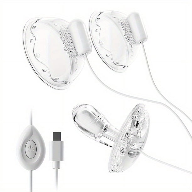2pcs/3pcs Vibrating Nipple Massager Nipple Stimulation Vibrating Dildos, 12 Vibration Modes, Wearable Vibrator Sex Toys, Iphone Lighting Plug Or Android Type-C Plug, Outdoor Wearing Convenient Use