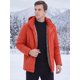 thumbnail image 4 of INSPIRE CHIC Chaqueta de Invierno para Hombre con Capucha y Cremallera Completa, Acolchada y Gruesa, Talla S, Rojo, 4 of 5