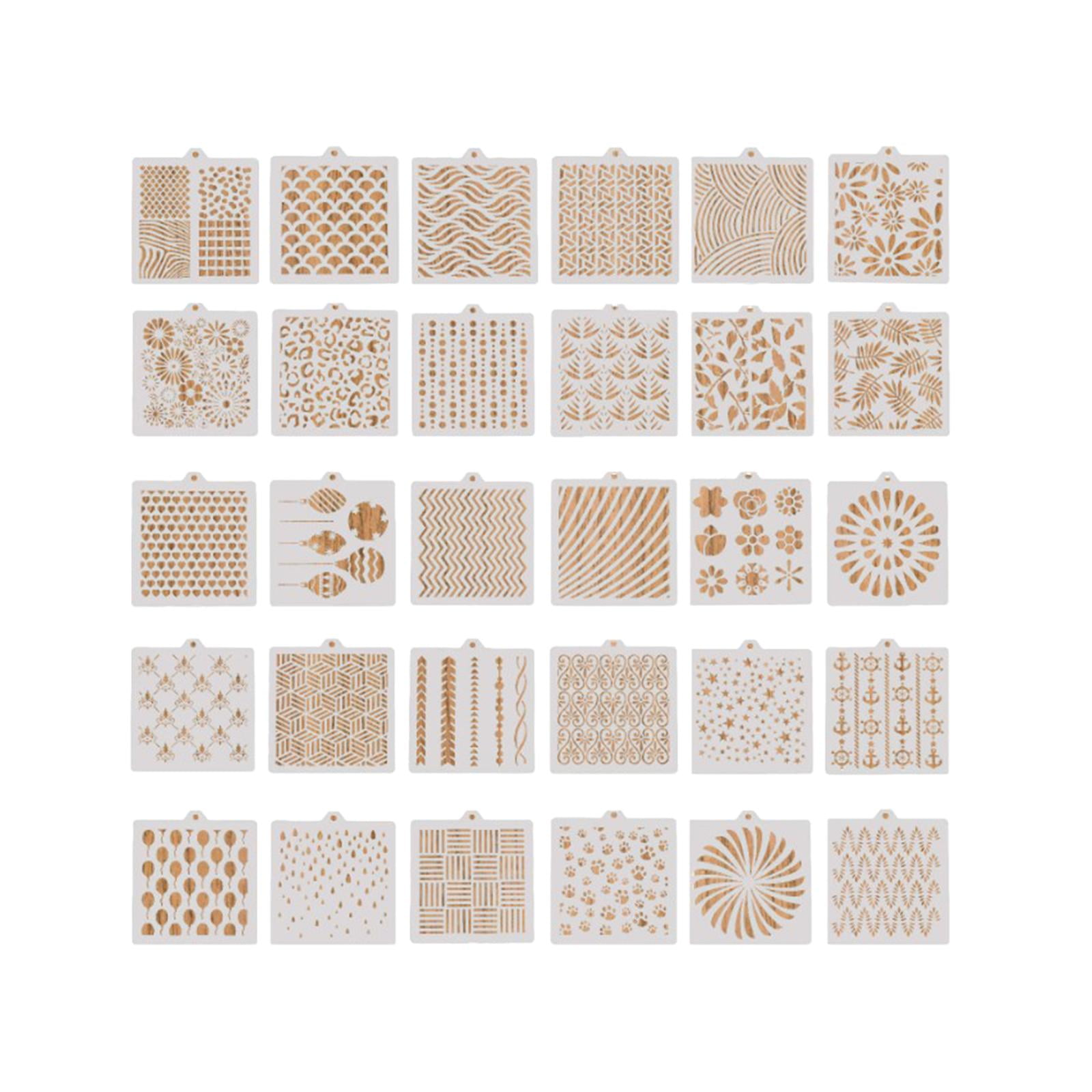 Magideal - 30 Plantillas Para Manualidades, Juego De Plantillas De Pintura, Plantillas De Dibujo De Patrón De Patas De Mascotas, Plantilla De Pintura Para Pintar