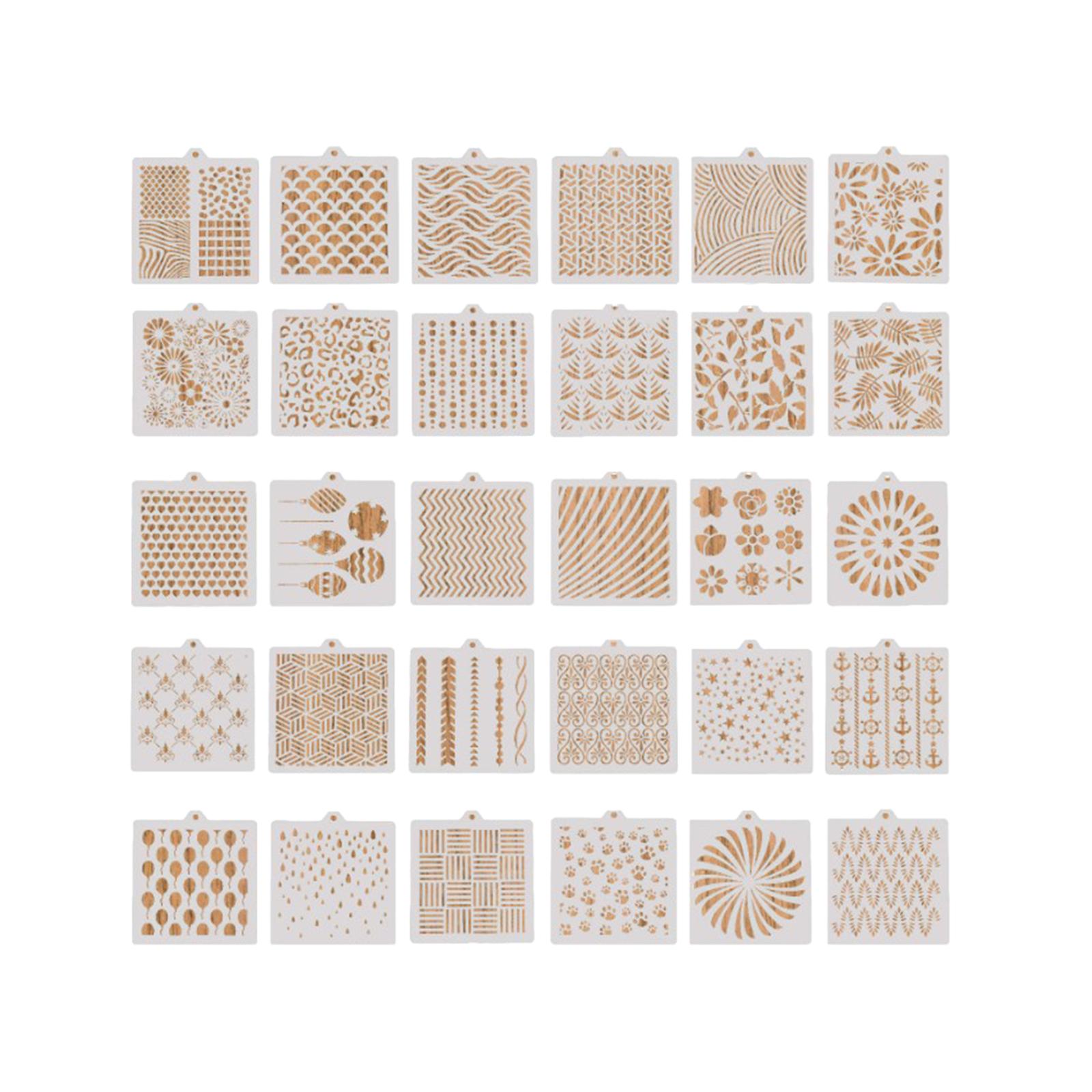 Magideal - 30 Plantillas Para Manualidades, Juego De Plantillas De Pintura, Plantillas De Dibujo De Patrón De Patas De Mascotas, Plantilla De Pintura Para Pintar