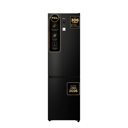 Tcl - Refrigerador Bottom Freezer No Frost 306l P306bfb