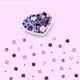 thumbnail image 2 of Mosaicos de vidrio Giftmeet, 350 piezas, color surtido, morado, 2 of 6