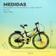 thumbnail image 2 of Bicicleta Niño Infantil Montain Bike Mtb Con Ruedas Aro 20 Amarilla, 2 of 5