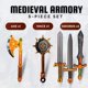 thumbnail image 2 of Set de Espadas y Armas de Espuma Liberty Imports 43 cm - Juego Seguro, 2 of 7