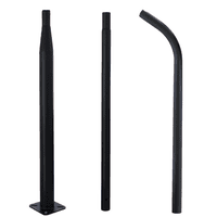 Genérico - Poste Metal Foco Solar 3M Ø48Mm