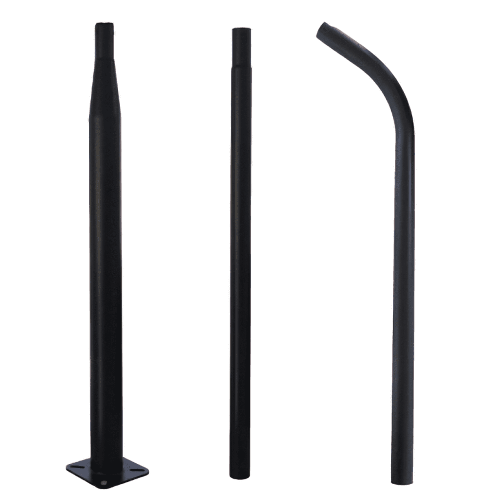 Genérico - Poste Metal Foco Solar 3m Ø48mm