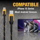 thumbnail image 5 of Cable USB a USB-C DEWALT de alta resistencia, 3 m, para iPhone y MacBook, 5 of 9