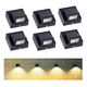thumbnail image 2 of Pack6 Lámparas Pared Belug 3w Interior Exterior Jardín Impermeable negra, 2 of 4
