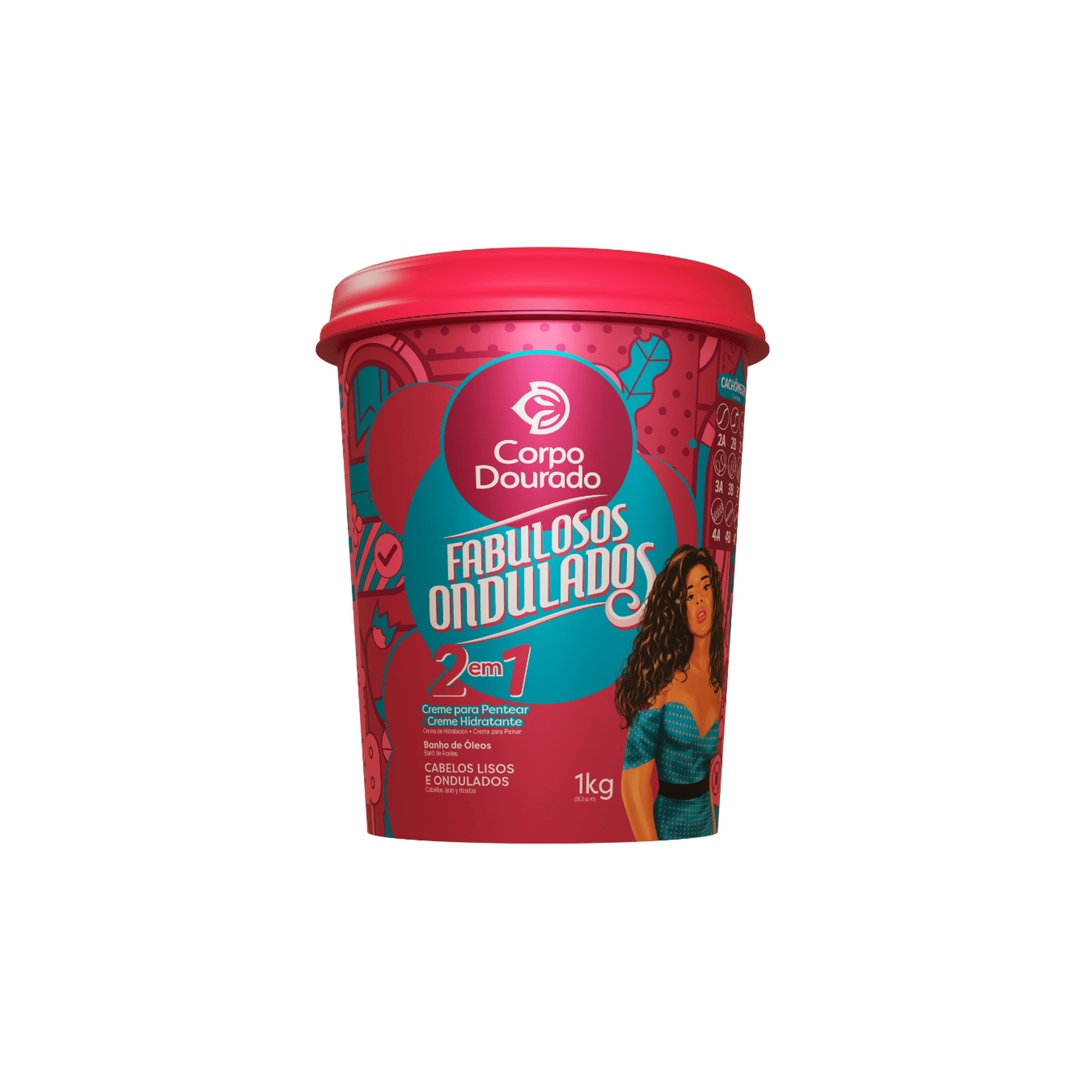 Corpo Dourado - Mascarilla Y Crema De Peinar Fabulosos Ondulados