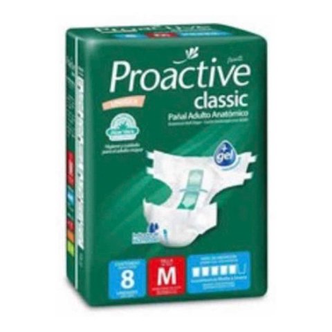 Prodesa - Pañal Proactive Classic Talla M X 8 Unidades