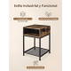 thumbnail image 3 of Velador mesa auxiliar lateral de 2 niveles madera, 3 of 3
