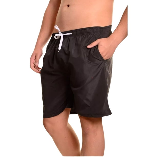 Traje De Baño Hombre Forro Malla Colores Liso 205