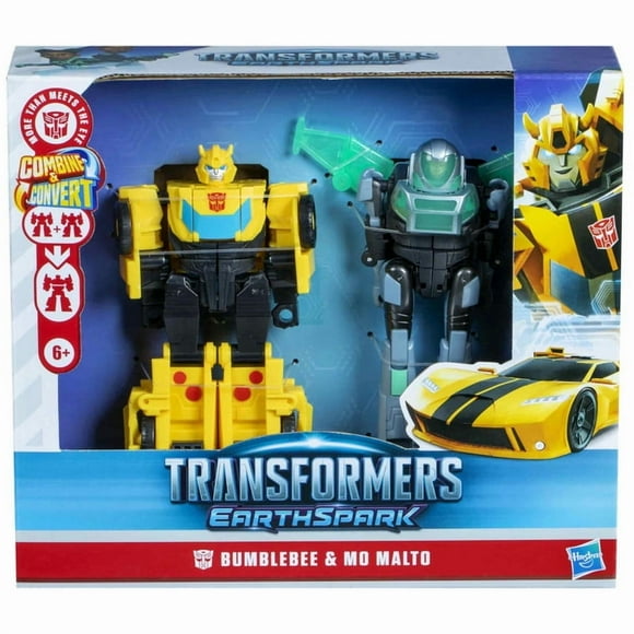 Figura De Acción Transformers Earthspark Cyber combiner Terran Bumblebee Y Mo Malto