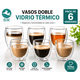 thumbnail image 1 of Pack 6 Vasos Doble Vidrio 150 ml | Tazas Térmicas Café Premium, 1 of 3