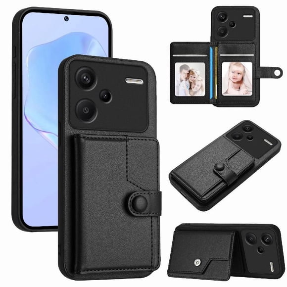 FOXDOCK Funda para Xiaomi Redmi Note 13PRO Plus con Bloqueo RFID - Diseño Elegante con Cierre de Botón