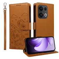 Funda Billetera Foxdock Compatible Con Oppo Reno 14 Pro 5G, Diseño Perrito Tierno, Ranuras Para Tarjetas Y Soporte Plegable