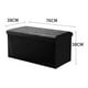 thumbnail image 3 of Puff Baul Silla Plegable Ecocuero Organizador 38x76cm Negro, 3 of 3