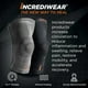 thumbnail image 2 of Rodillera Incrediwear para aliviar el dolor de rodilla, color negro, talla mediana, 2 of 7