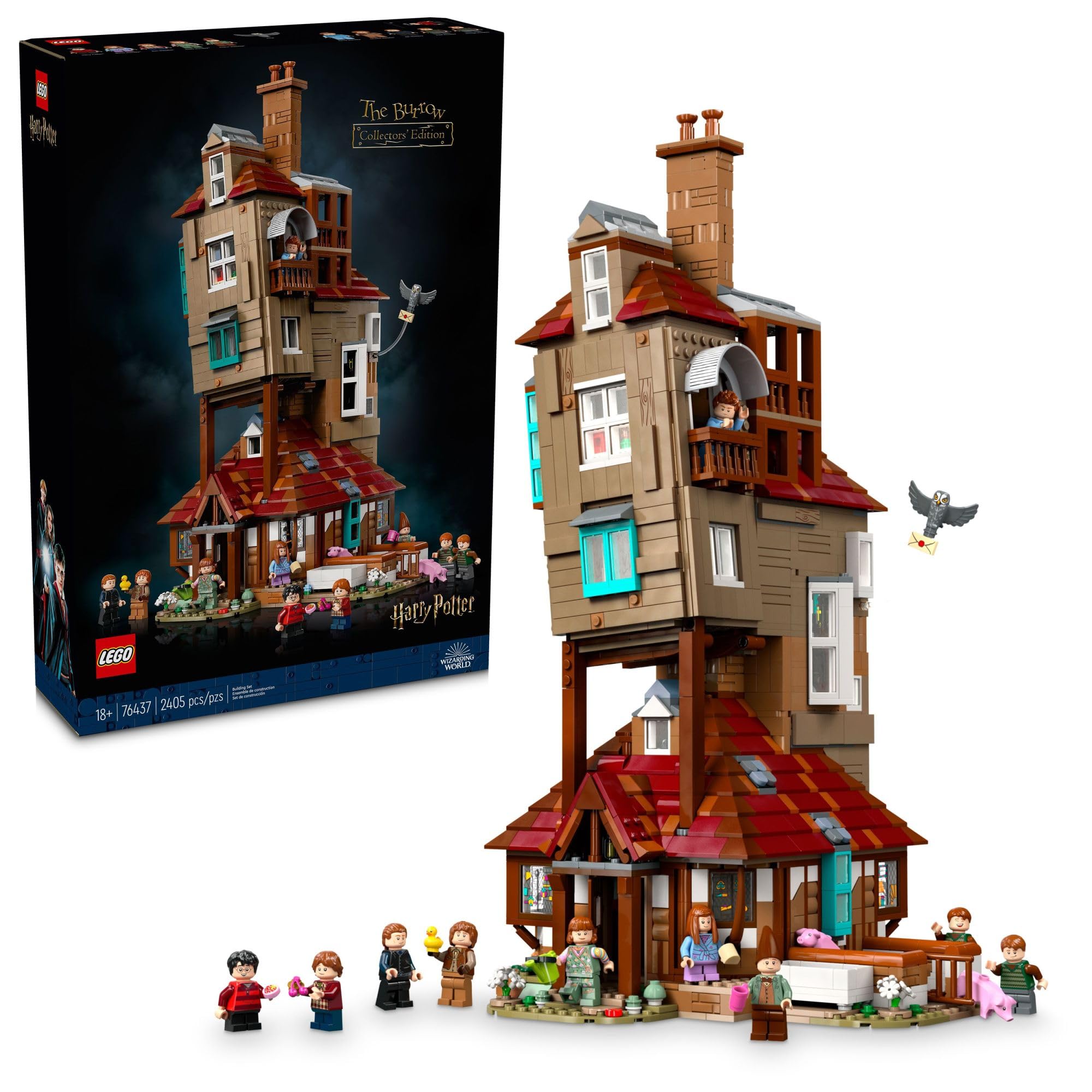 Set De Construcción Lego Harry Potter The Burrow 76437 Con 10 Minifiguras