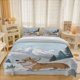 thumbnail image 1 of 3pcss Snowy Corgi Winter Fun Corgi Winter Fun in The Snow Theme Bedding 3pcs Set Duvet Cover Pillowcase Set Soft, 1 of 5