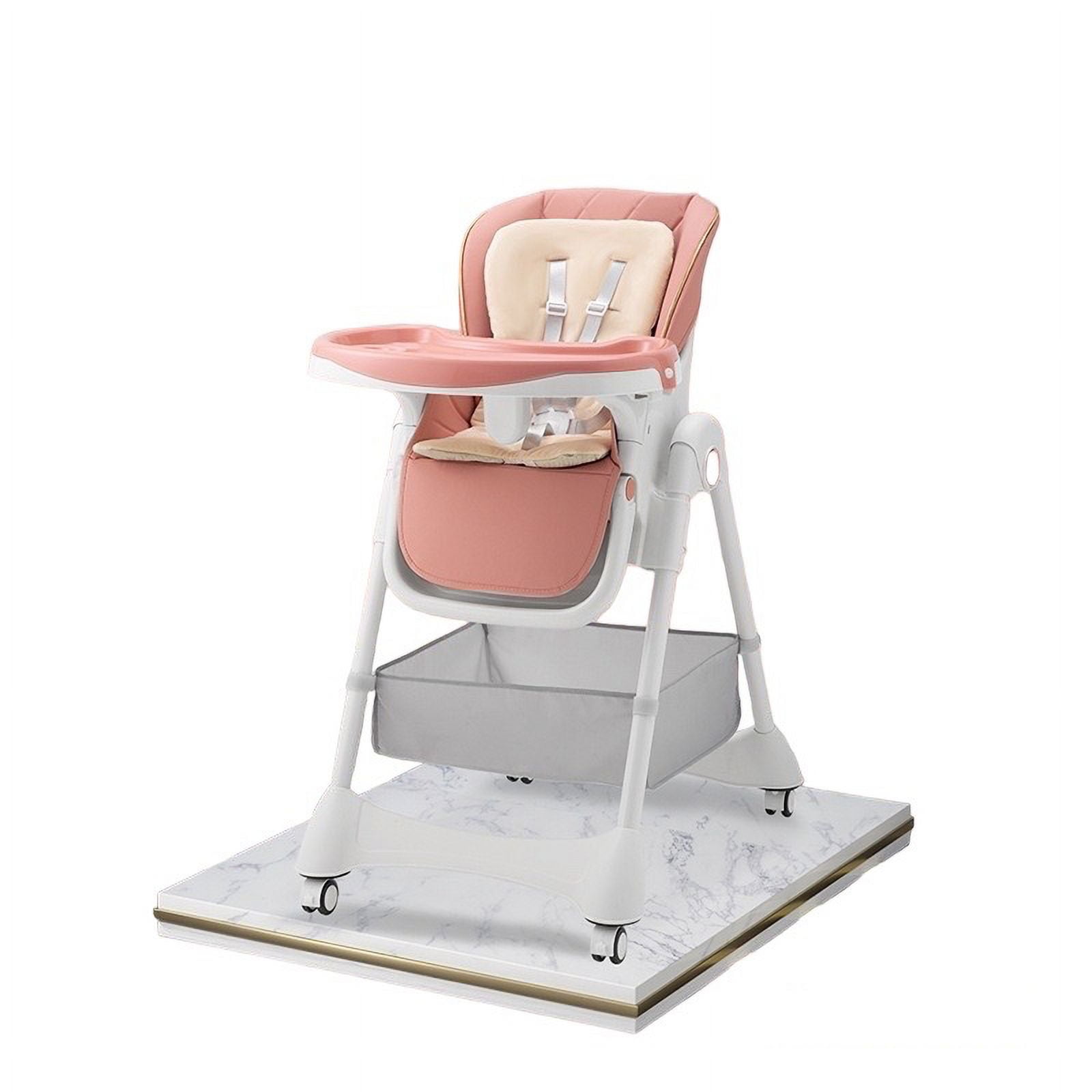 Silla De Comer Multiposiciones Con Ruedas Rosada Lubabycas