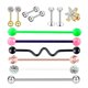 thumbnail image 1 of 1 Unidades Nariz Lengua Labio Ceja Tragus Ombligo Anillo Piercings Joyas B-13Pcs, 1 of 5