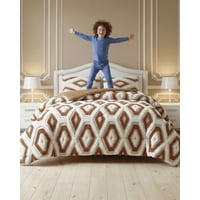 Imac Hogar - Cubrecama Chiporro Diseño Jacquerd Suave Y Abrigador King