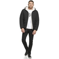 Chaqueta Acolchada Calvin Klein Para Hombre, De Peso Medio, Con Forro Sherpa