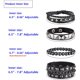 thumbnail image 3 of 4 pulseras de cuero punk rock con tachuelas para hombres y mujeres, estilo años 80, 3 of 3