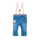 thumbnail image 1 of Jeans Bebé Niña Flare Forrado con Suspensores Azul, 1 of 3