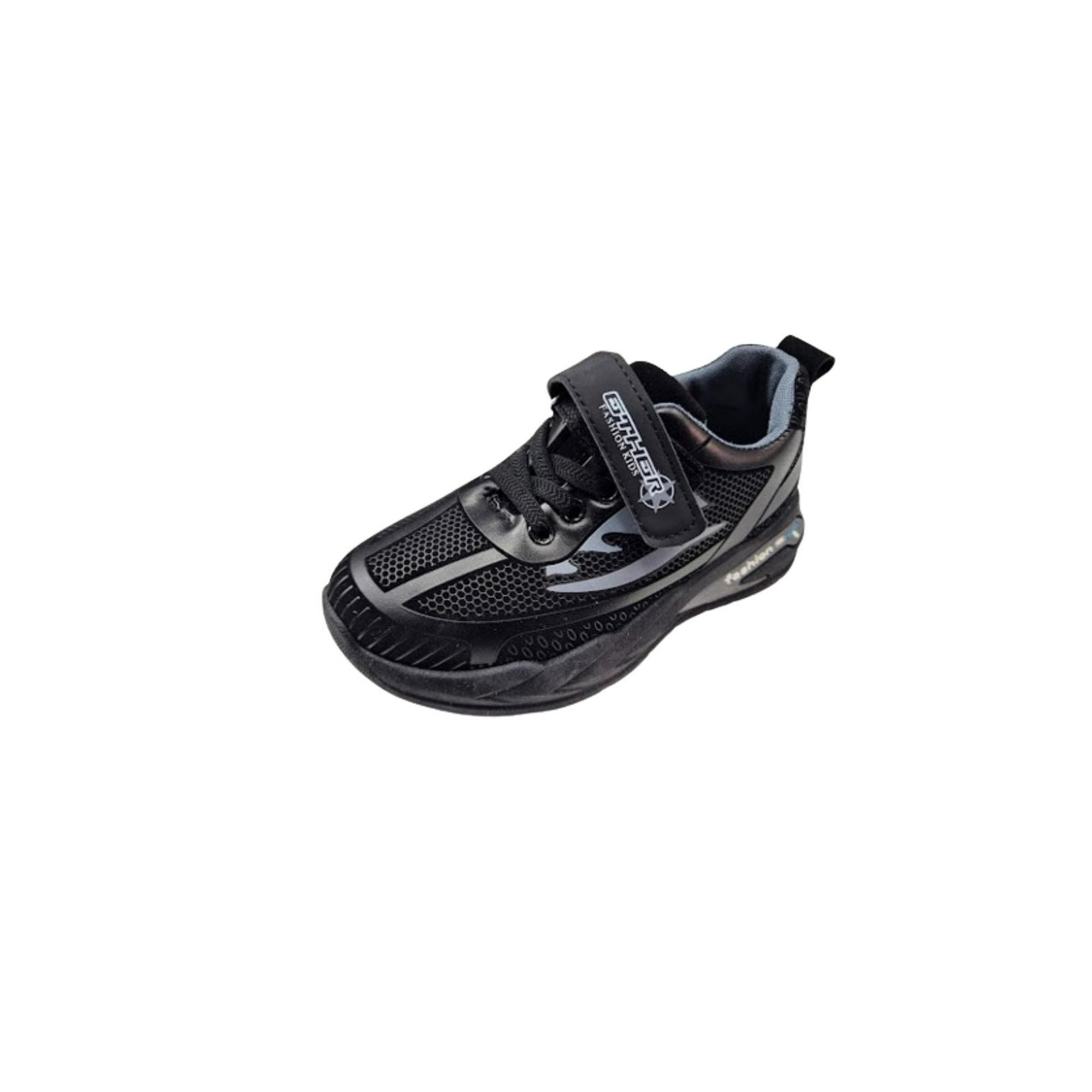 Vinnys Outlet - Zapatilla Deportiva Velcro Niño Negro