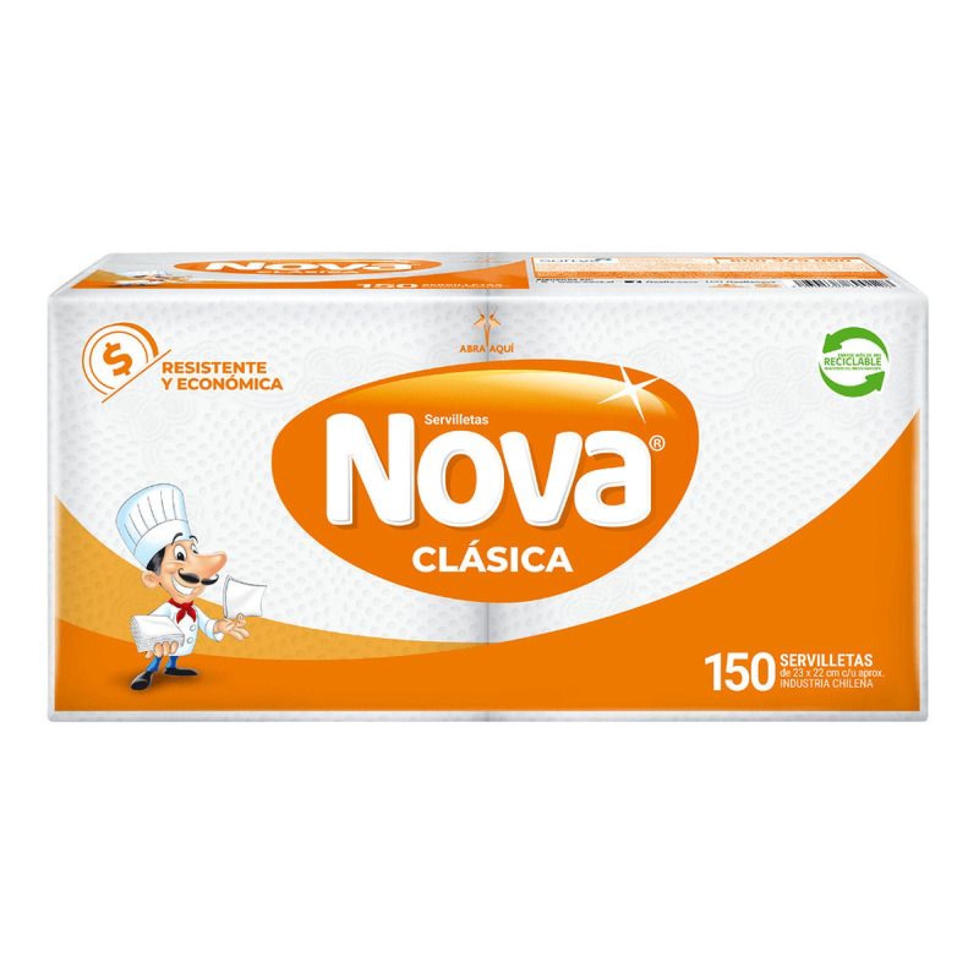 Servilleta Clásica Cóctel 23x22cm 150 Un Nova