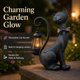 thumbnail image 4 of Escultura REYISO Gato con Luz Solar para Jardín – Bronce Antiguo, 4 of 8