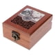 thumbnail image 2 of Caja de la baratija de la caja de la baratija de la caja de la joyería de madera del estilo del vintage marrón claro, 2 of 5