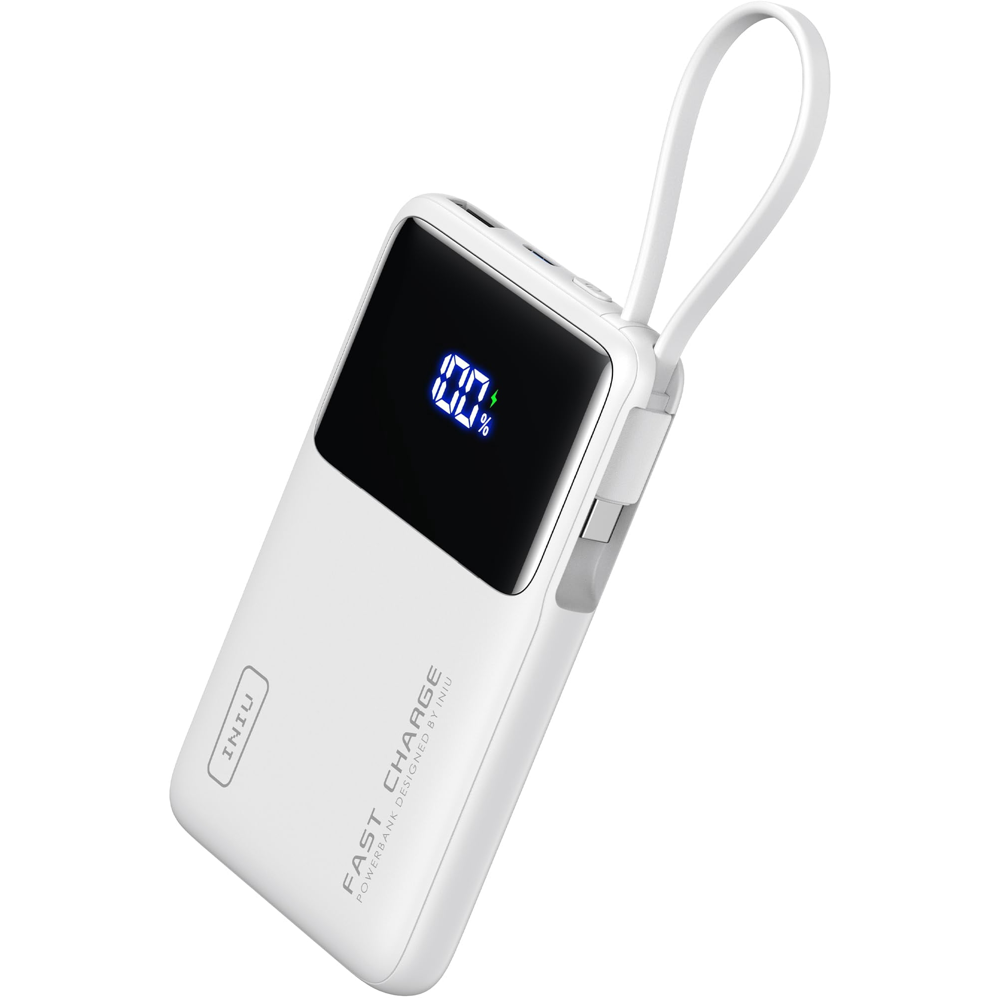 Power Bank Iniu De 10000 Mah Y 45 W Con Cable Usb-c Para Iphone Samsung